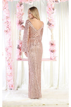 Load image into Gallery viewer, LA Merchandise LA1986 Sheath Sequined Evening Gown - - Dress LA Merchandise
