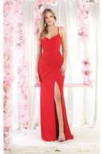 Load image into Gallery viewer, LA Merchandise LA1987 Spaghetti Straps Evening Gown - RED - Dress LA Merchandise