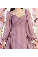 Load image into Gallery viewer, LA Merchandise LA1990 Long Sleeve Formal Evening Gown - - LA Merchandise