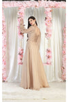 Load image into Gallery viewer, LA Merchandise LA1990 Long Sleeve Formal Evening Gown - - LA Merchandise