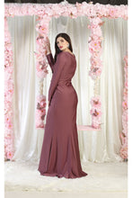 Load image into Gallery viewer, LA Merchandise LA1993 Long Sleeve Stretchy Jersey Dress - - LA Merchandise