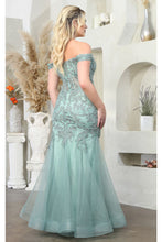 Load image into Gallery viewer, LA Merchandise LA1995 Off Shoulder Lace Applique Mermaid Prom Dress - - Dress LA Merchandise