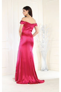 LA Merchandise LA1997 V-neck Bridesmaids Long Dress - - Dress LA Merchandise