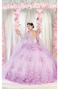 LA Merchandise LA199 Wholesale Sleeveless Floral Quinceanera Ball Gown - - LA Merchandise