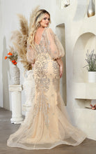 Load image into Gallery viewer, LA Merchandise LA2010 Glitter Plus Size Mermaid Prom Red Carpet Gown - - Dress LA Merchandise