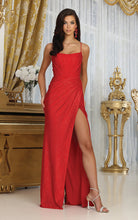 Load image into Gallery viewer, LA Merchandise LA2026 Sleeveless Corset Bone Evening Formal Gown - RED - Dress LA Merchandise