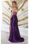 Load image into Gallery viewer, LA Merchandise LA2052 Sheer Bodice Jersey Spaghetti Strap Prom Gown - - Dress LA Merchandise
