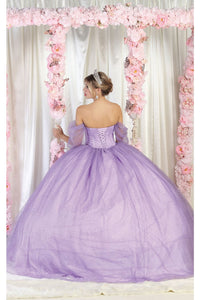 LA Merchandise LA209 Off Shoulder Quince Ball Gown - - LA Merchandise