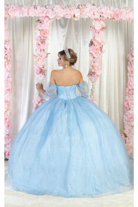 LA Merchandise LA209 Off Shoulder Quince Ball Gown - - LA Merchandise