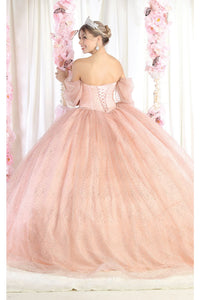 LA Merchandise LA209 Off Shoulder Quince Ball Gown - - LA Merchandise