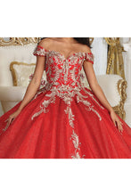 Load image into Gallery viewer, LA Merchandise LA219 Lace Applique Off Shoulder Quinceanera Gown - - Dress LA Merchandise