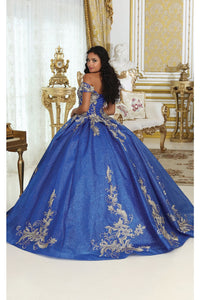 LA Merchandise LA219 Lace Applique Off Shoulder Quinceanera Gown - - Dress LA Merchandise