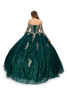 LA Merchandise LA2CP3502 Off Shoulder Bell Sleeve Ball Gown - - LA Merchandise