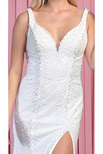Load image into Gallery viewer, LA Merchandise LA7881B Sleeveless Beaded White Wedding Formal Gown - - Dress LA Merchandise