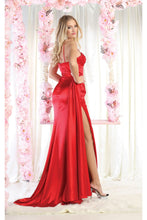 Load image into Gallery viewer, LA Merchandise LA7960 Spaghetti Strap Sweetheart Long Formal Satin Dress - - Dress LA Merchandise