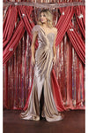 Load image into Gallery viewer, LA Merchandise LA7962 Pleated Satin One Shoulder Formal Evening Dress - MOCHA - Dress LA Merchandise