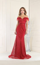 Load image into Gallery viewer, LA Merchandise LA7963 Off Shoulder Mermaid Sweetheart Red Carpet Dress - BURGUNDY - Dress LA Merchandise