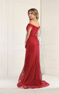 LA Merchandise LA7963 Off Shoulder Mermaid Sweetheart Red Carpet Dress - - Dress LA Merchandise