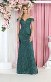 Load image into Gallery viewer, LA Merchandise LA7963 Off Shoulder Mermaid Sweetheart Red Carpet Dress - HUNTER GREEN - Dress LA Merchandise