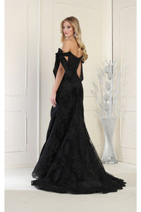 LA Merchandise LA7966 Off The Shoulder Long Formal Prom Gown - - Dress LA Merchandise