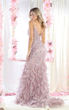 Load image into Gallery viewer, LA Merchandise LA7979 Special Occasion Dress W/ Feathers - - Dress LA Merchandise