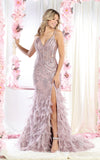 Load image into Gallery viewer, LA Merchandise LA7979 Special Occasion Dress W/ Feathers - MAUVE - Dress LA Merchandise