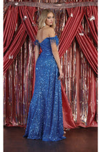 Load image into Gallery viewer, LA Merchandise LA7988 Off Shoulder Sequin Formal Evening Dress - - Dress LA Merchandise