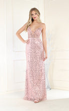 Load image into Gallery viewer, LA Merchandise LA7993 Sexy Embellished Evening Gown - ROSE GOLD - Dress LA Merchandise