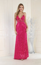 Load image into Gallery viewer, LA Merchandise LA7993 Sexy Embellished Evening Gown - FUCHSIA - Dress LA Merchandise