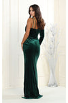 Load image into Gallery viewer, LA Merchandise LA7999 One Shoulder Velvet Prom Dress - - Dress LA Merchandise