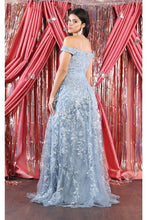 Load image into Gallery viewer, LA Merchandise LA8000 Embroidered Off Shoulder Sheath Pageant Dress - - Dress LA Merchandise