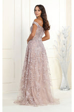 Load image into Gallery viewer, LA Merchandise LA8000 Embroidered Off Shoulder Sheath Pageant Dress - - Dress LA Merchandise
