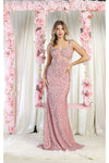 Load image into Gallery viewer, LA Merchandise LA8004 Cut Out Prom Formal Gown - BLUSH - Dress LA Merchandise
