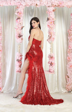 Load image into Gallery viewer, LA Merchandise LA8006 Red Strapless Sweetheart Evening Gown - - Dress LA Merchandise