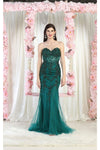 Load image into Gallery viewer, LA Merchandise LA8013 Strapless Embellished Corset Formal Prom Gown - - Dress LA Merchandise