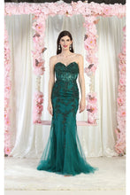 Load image into Gallery viewer, LA Merchandise LA8013 Strapless Embellished Corset Formal Prom Gown - - Dress LA Merchandise