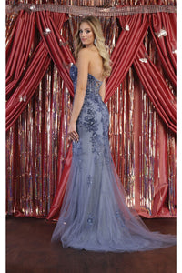 LA Merchandise LA8013 Strapless Embellished Corset Formal Prom Gown - - Dress LA Merchandise