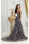 Load image into Gallery viewer, LA Merchandise LA8017 Sleeveless V-neck Glitter Mermaid Prom Gown - - Dress LA Merchandise