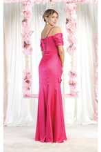 Load image into Gallery viewer, LA Merchandise LA8021 Formal Cold Shoulder Long Sheath Dress - - Dress LA Merchandise