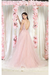Load image into Gallery viewer, LA Merchandise LA8024 3D Floral Applique Prom A-Line Dress - - Dress LA Merchandise