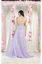 Load image into Gallery viewer, LA Merchandise LA8026 Side Cape Asymmetrical Evening Dress - - Dress LA Merchandise