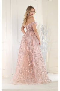 LA Merchandise LA8032 Special Occasion Evening Gown With Overlay Skirt - - Dress LA Merchandise