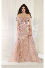 Load image into Gallery viewer, LA Merchandise LA8032 Special Occasion Evening Gown With Overlay Skirt - - Dress LA Merchandise