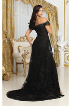Load image into Gallery viewer, LA Merchandise LA8053 Off Shoulder Long Glitter Corset Bone Prom Dress - - Dress LA Merchandise