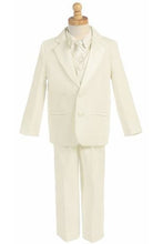 Load image into Gallery viewer, LA Merchandise LA8201 5 pc Ring Boys Suit with Vest &amp; Tie - Ivory - Boys suits LA Merchandise