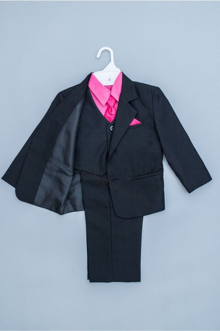 LA Merchandise LA8226 5 piece Classic Boys Solid Suit Set - - Boys suits LA Merchandise