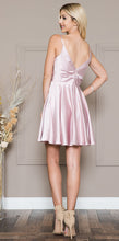 Load image into Gallery viewer, LA Merchandise LAABZ013S Simple Satin Short Bridesmaids Dress - - LA Merchandise
