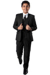 Load image into Gallery viewer, LA Merchandise LAB347HSAH Wholesale Boys Husky Suit - 01-BLACK - Boys suits LA Merchandise