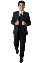 Load image into Gallery viewer, LA Merchandise LAB347HSAH Wholesale Boys Husky Suit - 01-BLACK - Boys suits LA Merchandise
