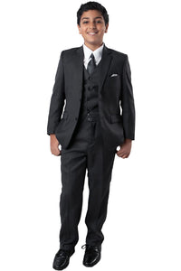 LA Merchandise LAB347HSAH Wholesale Boys Husky Suit - 02-GREY - Boys suits LA Merchandise